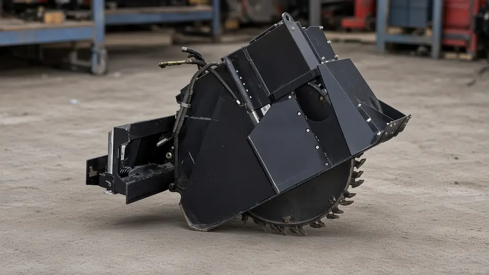 Trencher disc with cutting teeth for trenching